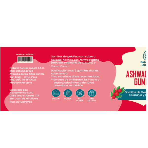 Ashwagandha 60 Gummies - Imagen 2