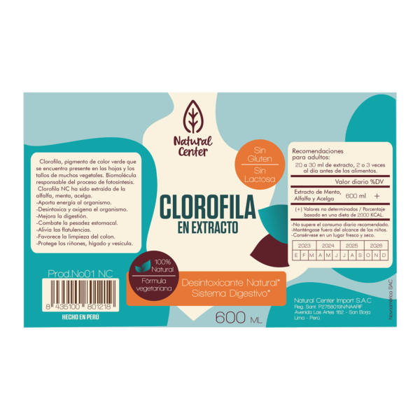Extracto de Clorofila 600 ml - Imagen 2