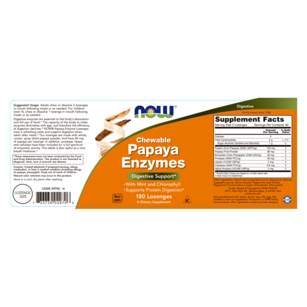 Enzima de Papaya Masticable - Imagen 2