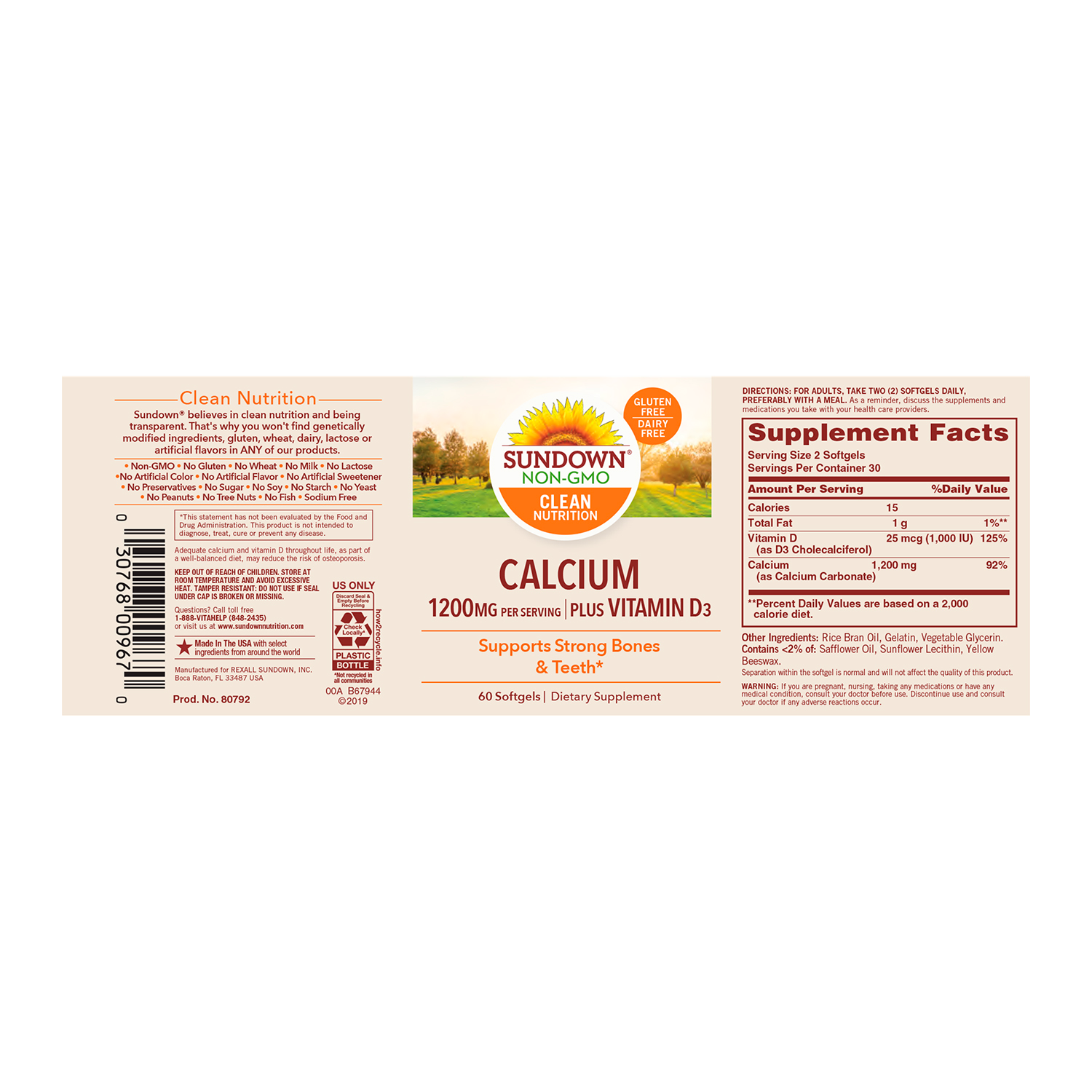 Calcio 1200 + Vit D3 - Imagen 2