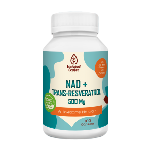 NAD + Trans-Resveratrol 500 mg - 100 cápsulas