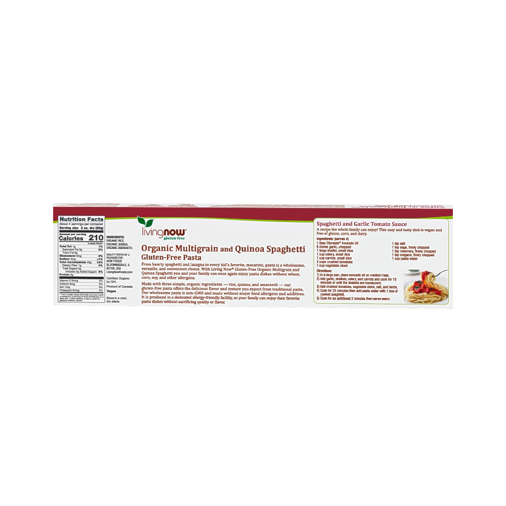 Multigrain & Quinoa Spaghetti – Pasta Organic - Imagen 2